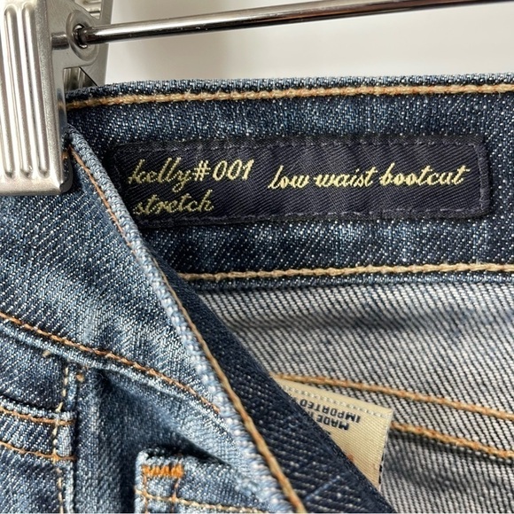 𝅺[25] Citizens of Humanity Kelly #001 Stretch Low-Waist Bootcut Dark Ombre Wash - Picture 12 of 15